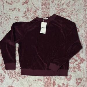 Pact velour sweatshirt